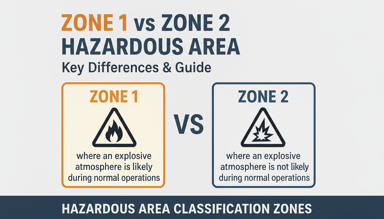 Zone 1 vs Zone 2 Hazardous Area